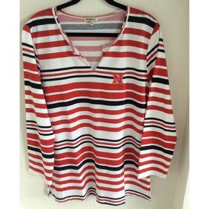 NWOT Nebraska NCAA, Size L Long Sleeve Womens Top, Ug Apparel Brand